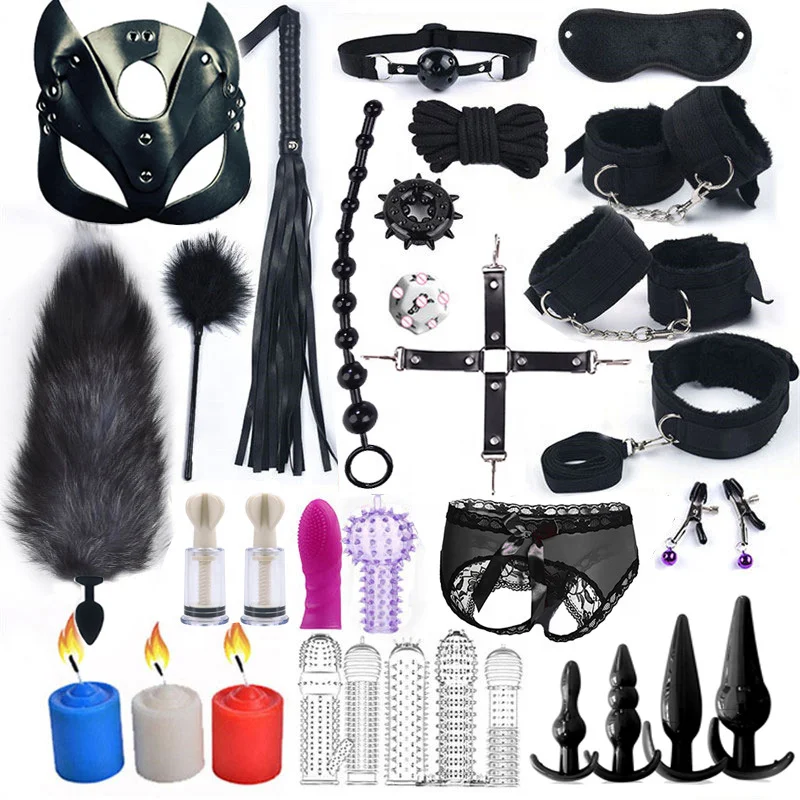 BDSM Sex Toys Set for Couples Combination Adult Sex Auxiliary Training  Bondage Adult Sex Toy Wholesale