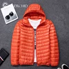 Wholesale hooded winter jacket custom lightweight mens down jacket