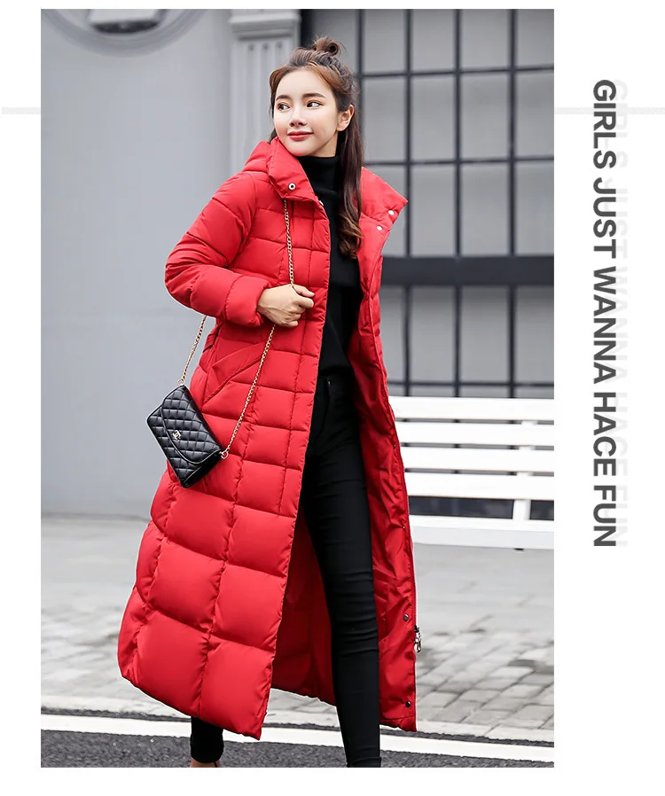 Hot selling winter coat women winter long jackets for ladies black women's jackets