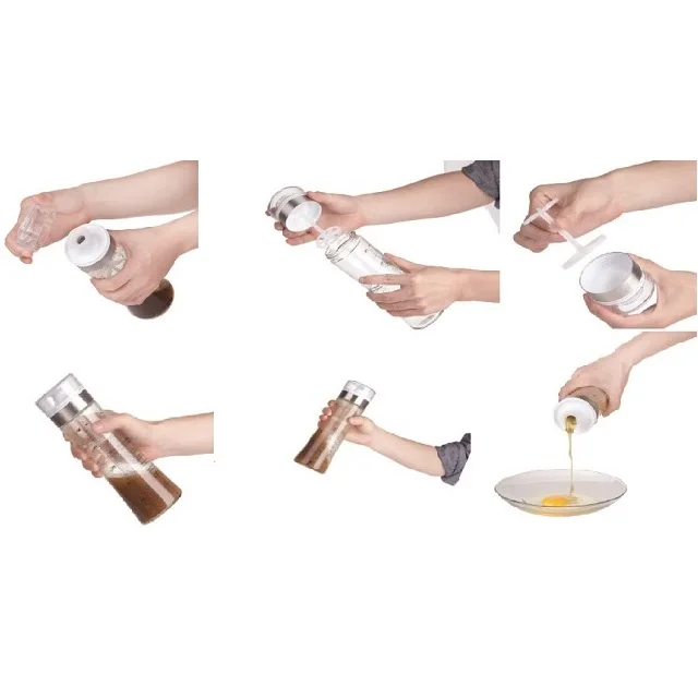550ml Glass Salad Dressing Mixer With Measurements Printed,Hotselling