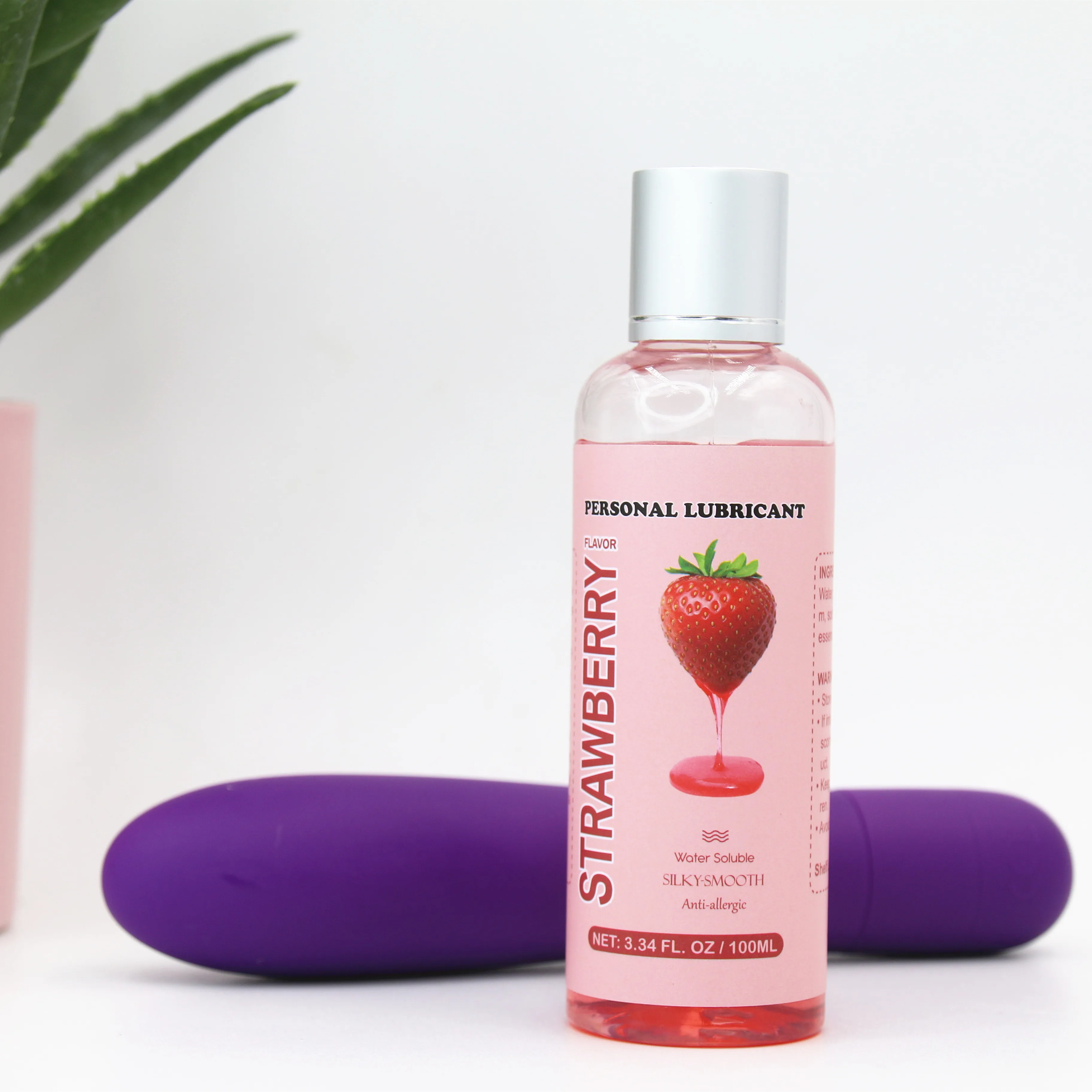 Natural Edible Massage Oil For Sensual Massage Strawberry Flavored Oral