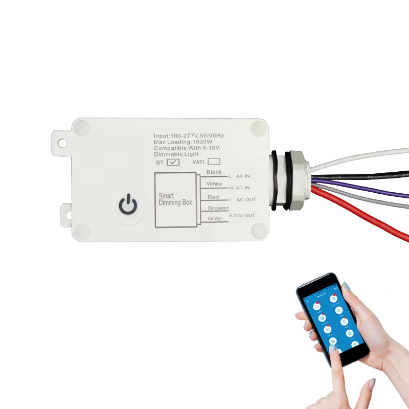 US Standard 1-10V APP Bluetooth Controller Light Switch Wall Timer Switch Wifi Tuya Smart LED Grow Light Dimmer Switch
