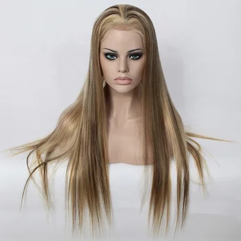 brown and blonde wig