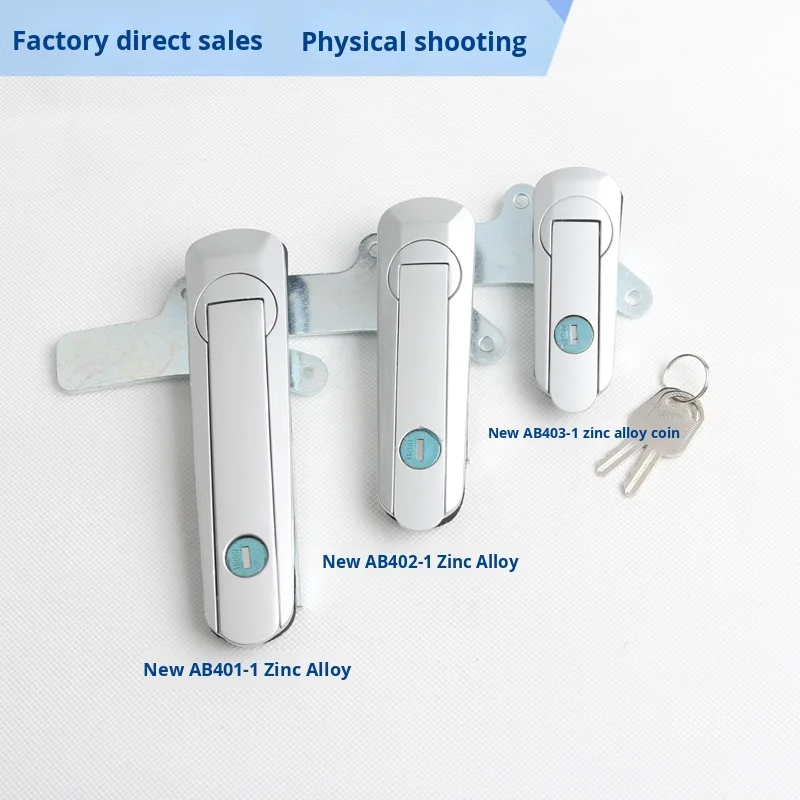 New AB401 Mechanical Box Lock Equipment Electrical Cabinet Door Lock Distribution Stainless Steel Cutting Included details
