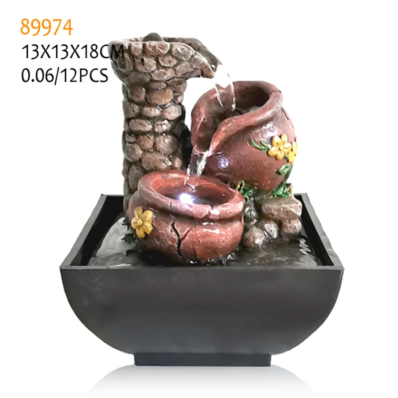 Factory Customized Indoor Tabletop Waterfall Fountain Mini Water