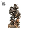 Customized large outdoor decoration China abstract antique bronze dragon and tiger sculpture BLXD-131