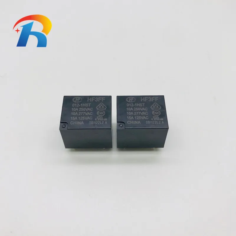 Hongfa Relays 10 A 5 Pin HF3FF-JQC-3FF- 005 012 024-1ZS 5V 12 V - Foto 3