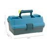 HIgh Quality Environmental Tool Chest Case - Two Retractable Layer/ 13-Inch Plastic Box With A Flashlight