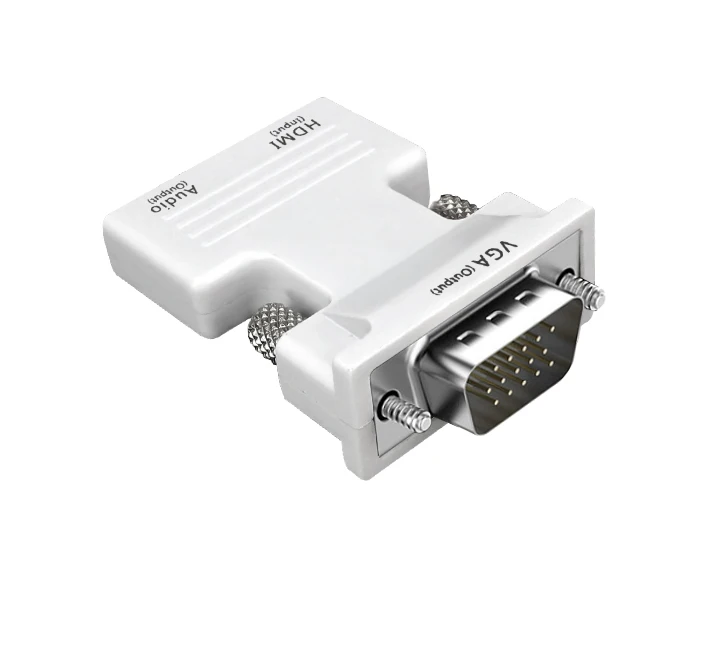HDMI Female to VGA Male Converter+Audio Adapter 1080P HDMI to VGA Converter with Audio Output Cable - ANKUX.COM