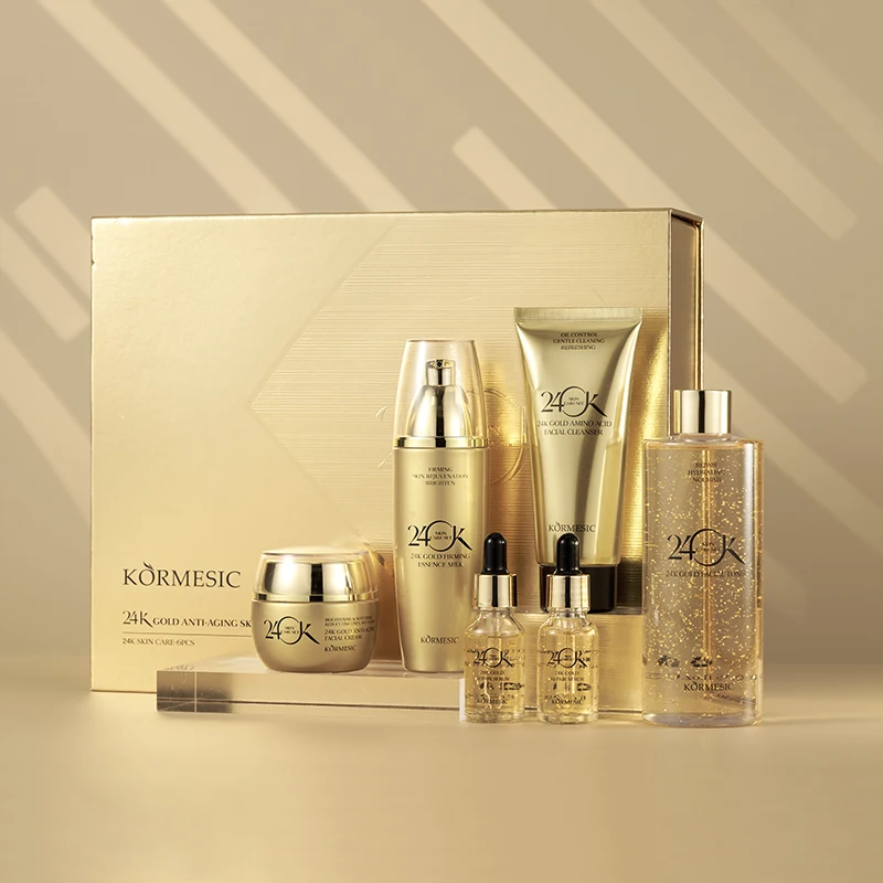 KORMESIC 24K Gold Facial Set: Anti-Aging, Oil Control Moisturizing