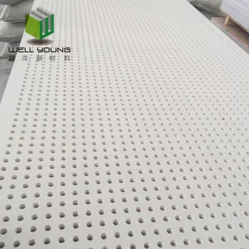 Sound Proof Perforated Acoustic Gypsum Ceiling Tiles Buy Gypsum Ceiling Tiles Perforated Gypsum Board Perforated Acoustic Gypsum Ceiling Tiles