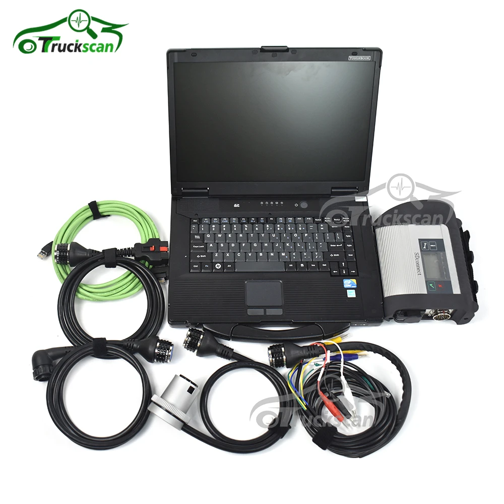 V2024 MB STAR C4+DOIP FUNCTION MB SD C4 Doip VCI c4 wifi Xentry Dts  Monaco+T420 Laptop mb car truck diagnostic tool