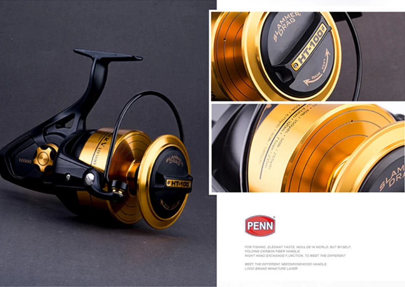  Penn 1259879 Spinfisher V Spinning Fishing Reel, 8500