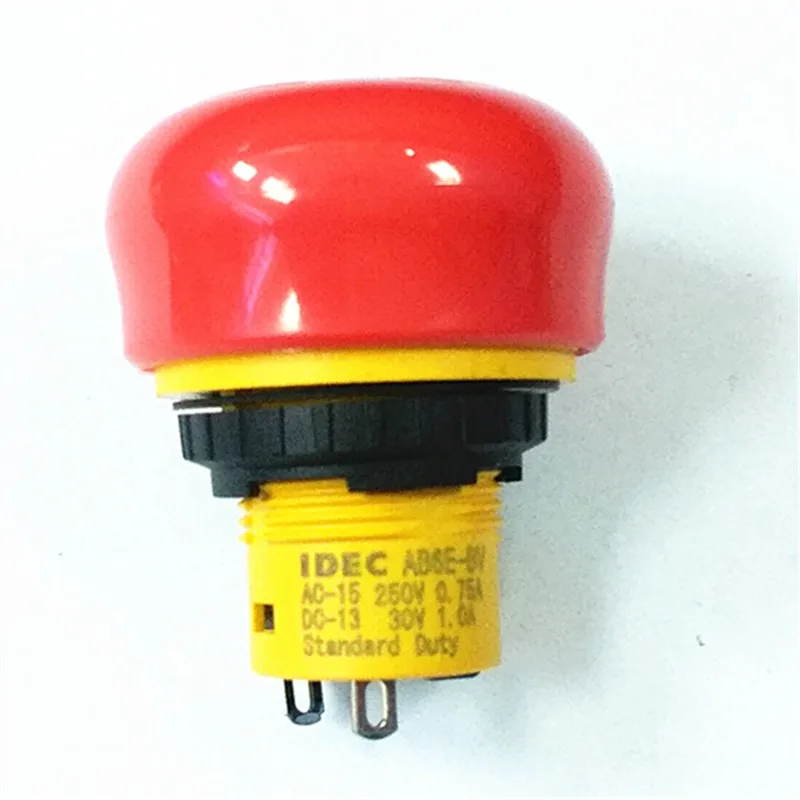 16mm Emergency Stop Push Button Switch Ab6e3bv01prm Ab6e3bv02prm Ab6e