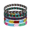 Fashion Women Men miyuki tila bracelets,Painted Metal Cuff Bangle,Rainbow Colorful Elastic Stretch Enamel Bead Tile Bracelet