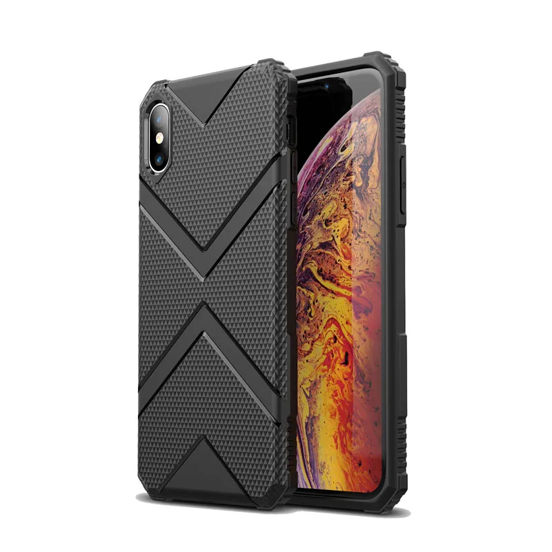 Hard TPU Phone Cover For iPhone 11 Case Exclusive Design Full Protect Anti-drop For Apple iPhone XR Black Cellphone Case