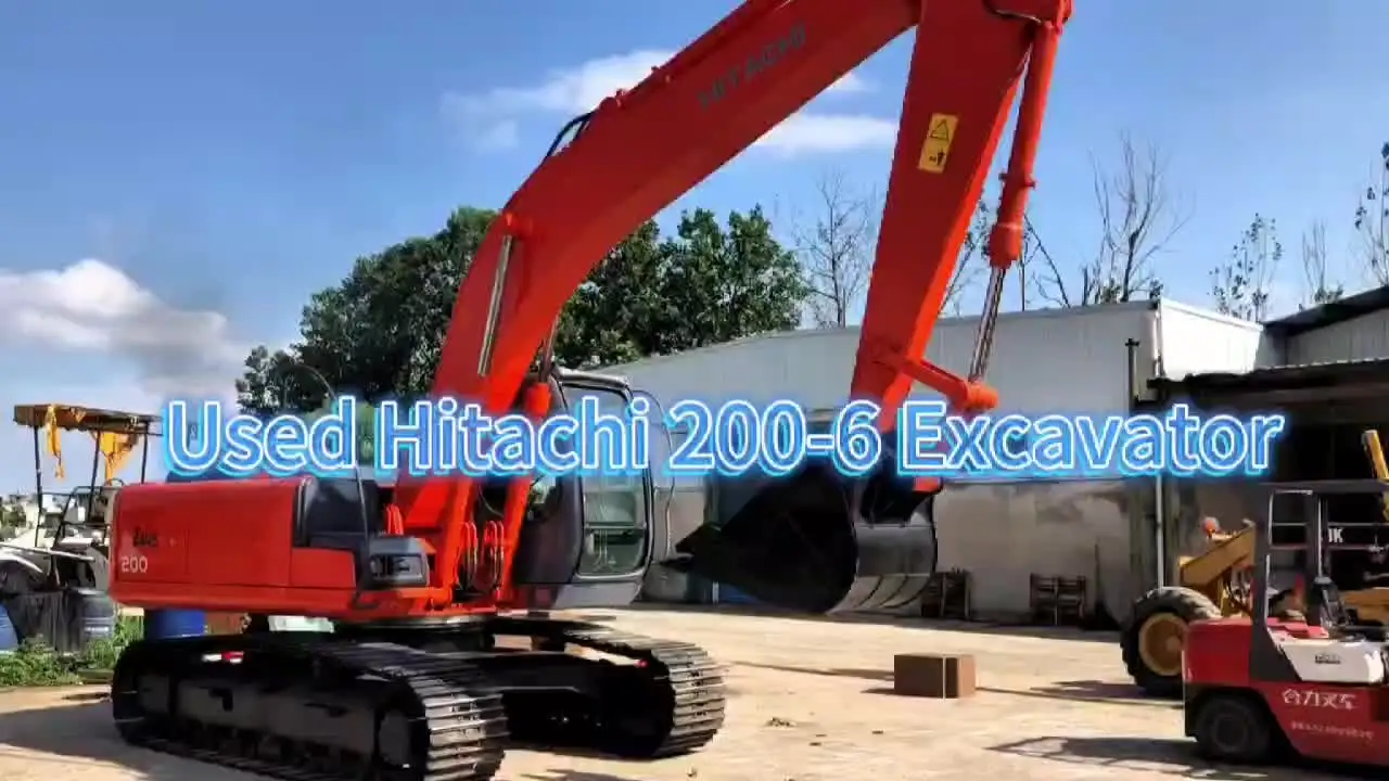 Hitachi Zaxis 200-6 Excavators Japan ISUZU Engine 6 Cylinders