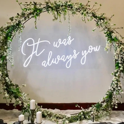 New Product Flexible Neon Wedding Sign Led