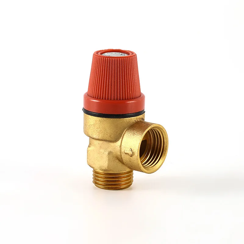 Brass Wallmounted Boiler Safety Valve Water Heater Brass Drain Valve