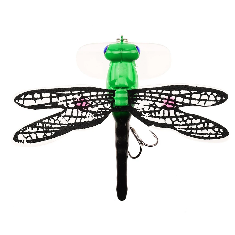 Popper Fishing Bait Lure Life-like Dragonfly Floating Fly Fishing Flies NEW