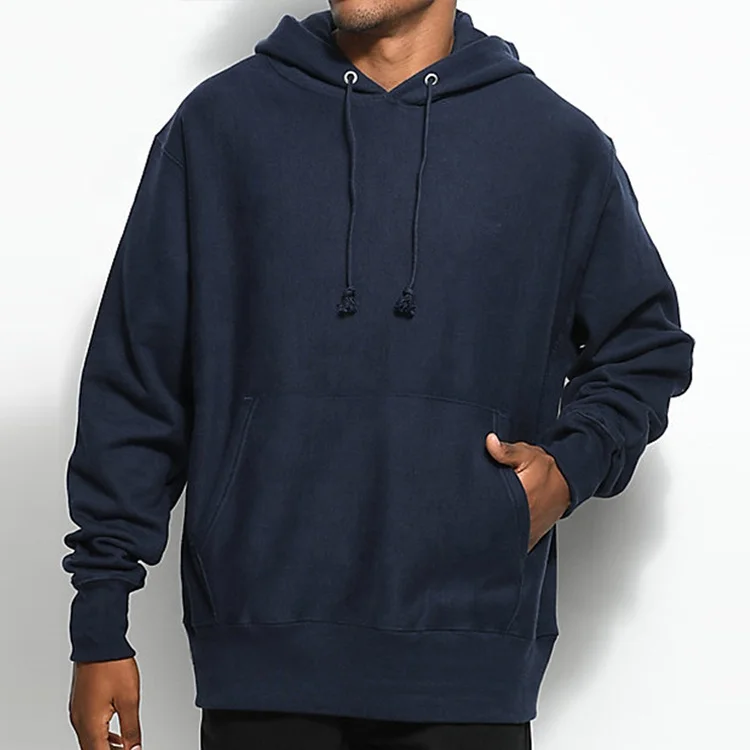 reverse weave blank hoodie