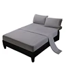 100% brushed lace breathable 4-piece sheets soft& cool embroidery bedding