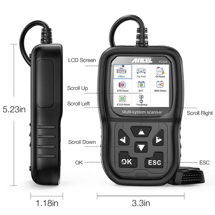 ANCEL FD500 BMS Battery