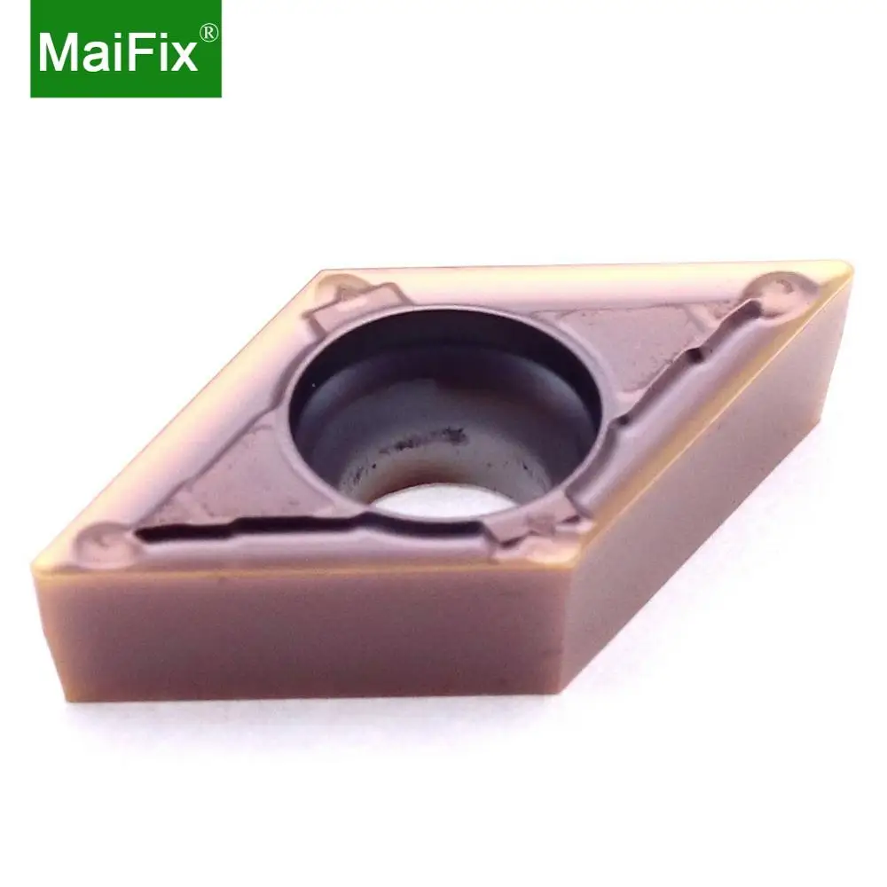 Maifix 10 Inserts Carbure VBMT160404-MV ZM30 Pour Tour CNC - Traitement Acier Inox, Haute Précision