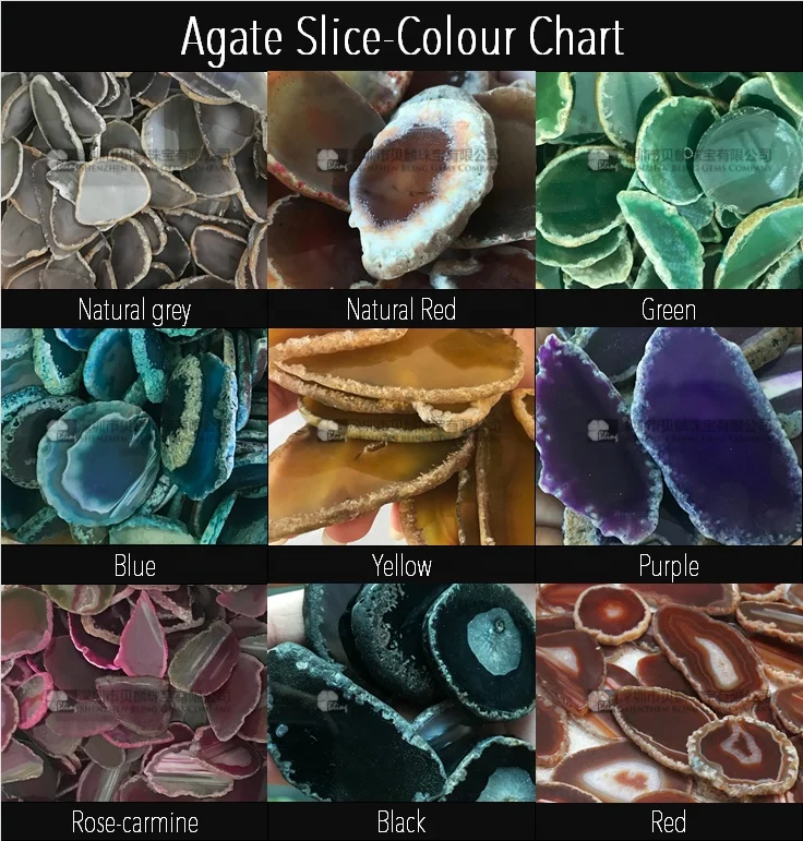 Agate Slices With Rough Edge,Natural Agate Slices Wholesale,Gemstone