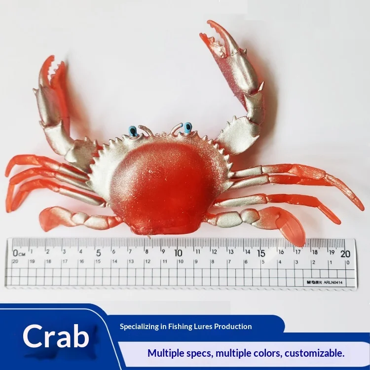 Long Casting Bionic Crab Silicone Live Bait Soft Body Simulation Winter ...