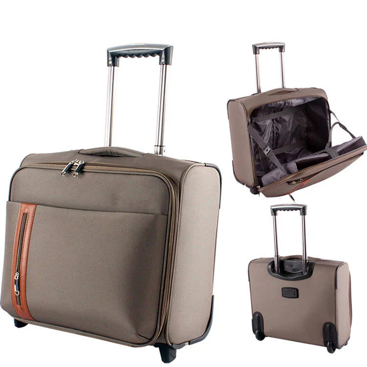 Modern Design Car Brand Rolling Tote Under The Seat Carry On Luggage