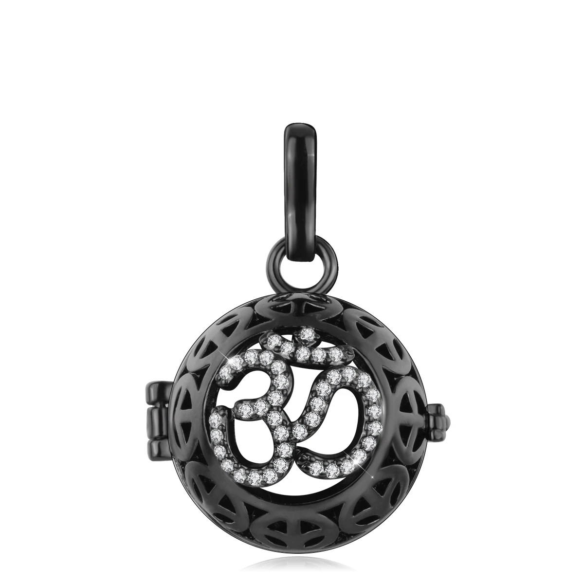 Lotus Cage Locket Pendant STERLING SILVER 925 Secret Compartment Harmony  Ball