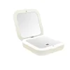 Portable travel cosmetic compact pocket LED mini mirrors with magnifier guangzhou mirror factory