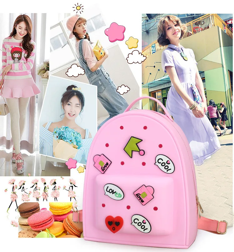 2020 Latest Designer Cute Cartoon Silicone Jelly Backpack for Girls