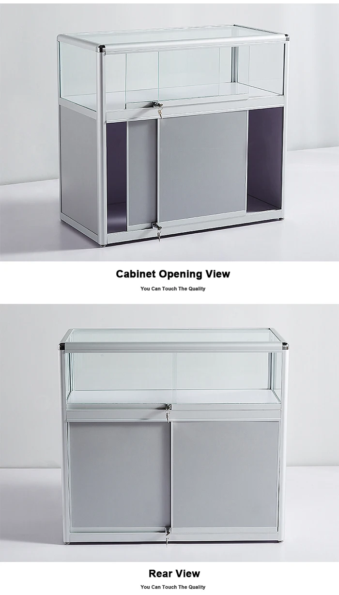 Saqure 2019 Top Quality Jewelry Showcase Display Glass Cell Phone