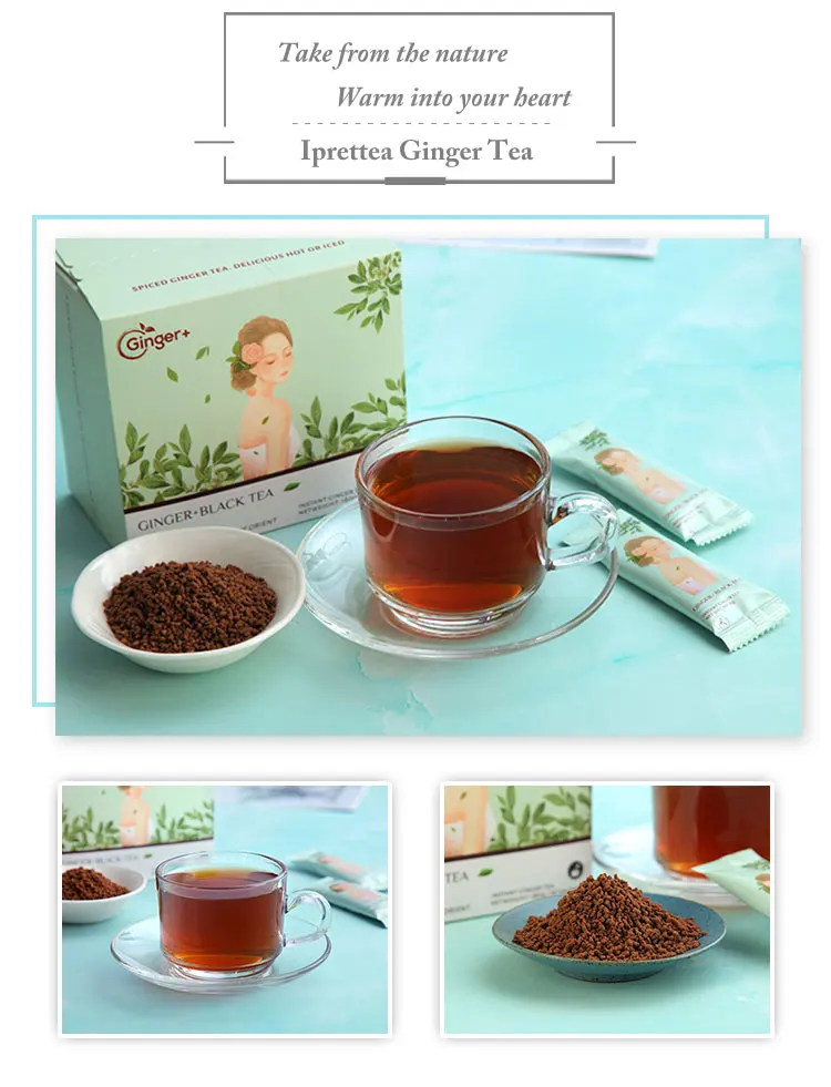 2019 Certified Herbal Tea Chinese Black Green Tea Burning Fat Ginger Slimming Tea - 4uTea | 4uTea.com