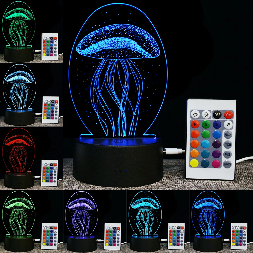 Wholesale Switch Acrylic Led 3d Lamp Base Touch Led Night Light Base