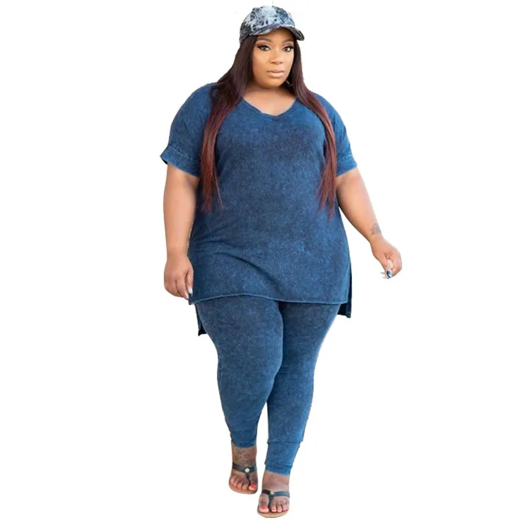 plus size tie dye jogger set