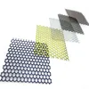Perforated crocodile mouth shape metal scaffolding walking panels