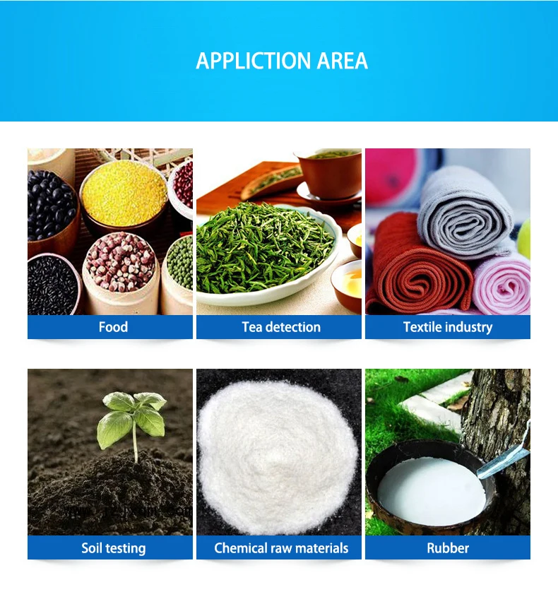 NADE HD touch screen Halogen Moisture analyzer NDHD-16 110g/0.005g 0.02% with German HBM sensor for grain lab