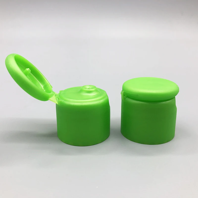 28/410 绿色亚光塑料翻盖顶盖婴儿沐浴露瓶盖