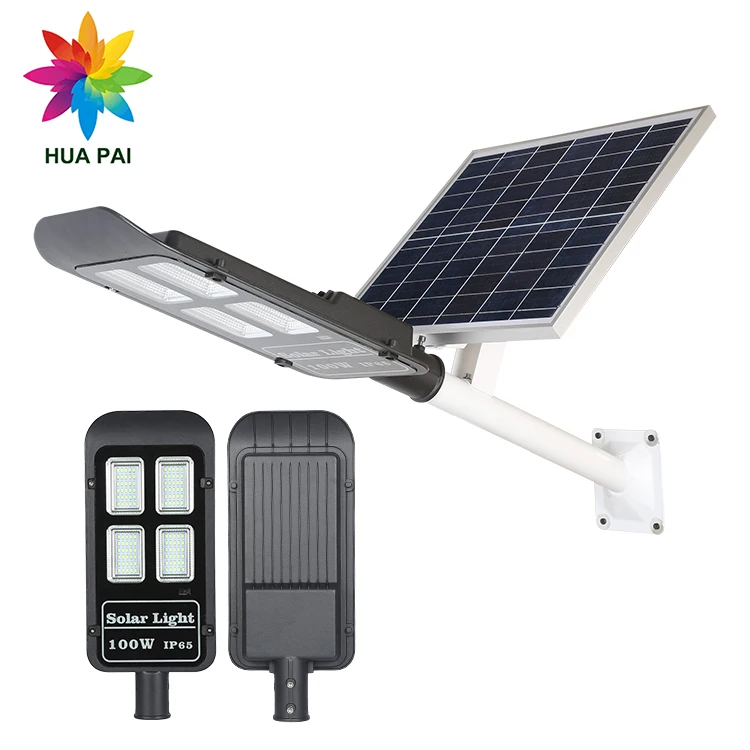 HUAPAI Cheap price luminaire fixture aluminum 30 50 100 150 200 300 watt solar led Street Light