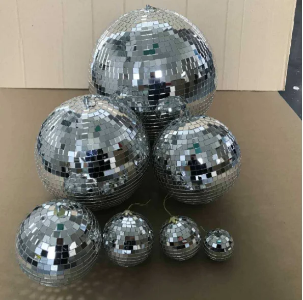 10cm/20cm/30cm/40cm/50cm Disco Mirror Ball Ballroom Mirror Glass Ball ...