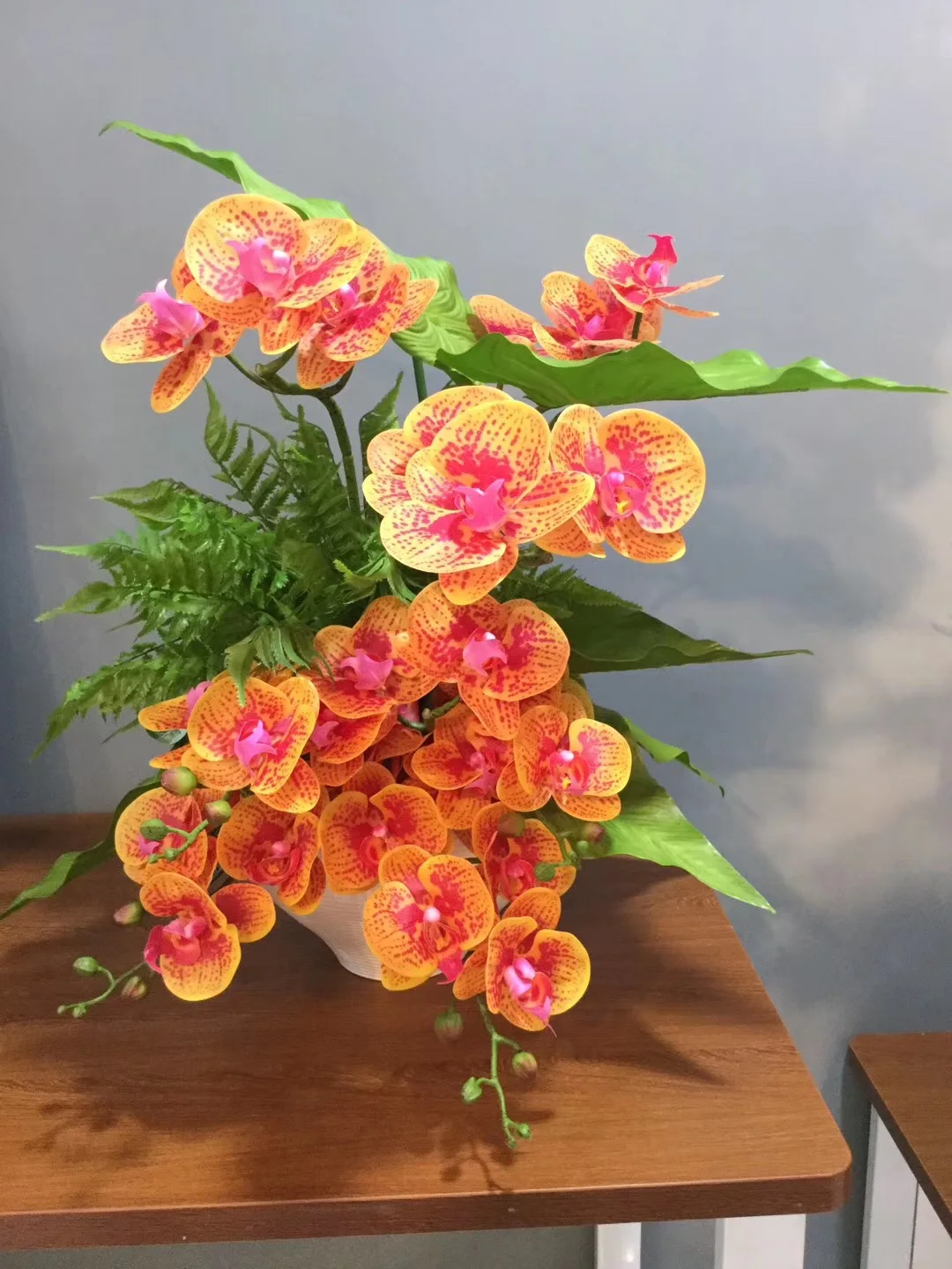 Artificial Orchids Flower Plastic Fake Real Touch Plants Wedding