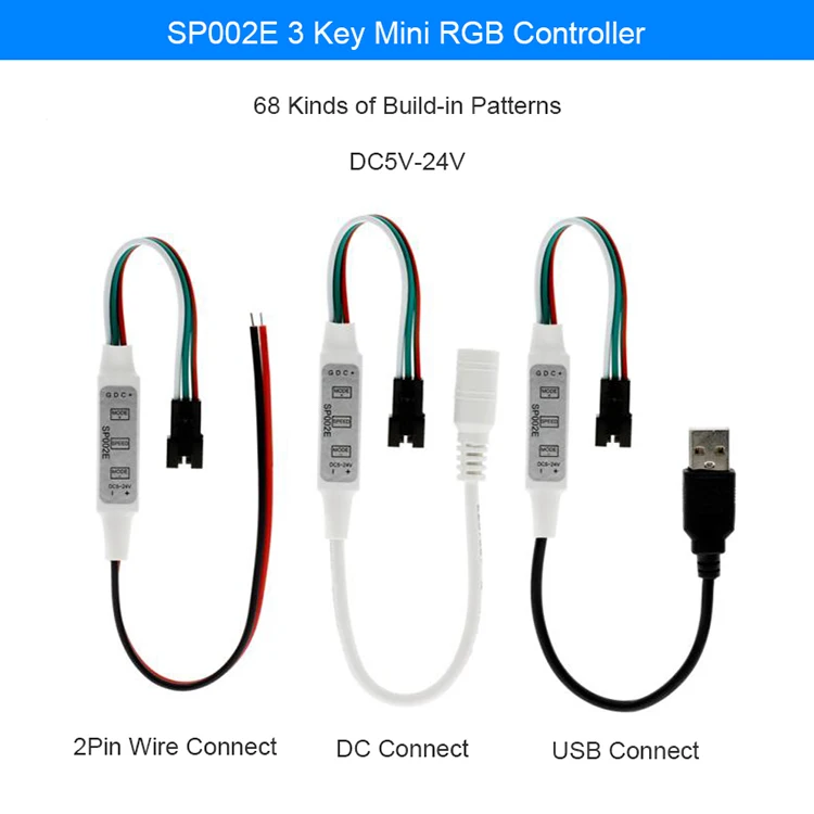 SP002E LED-RGB-Controller mit USB-Anschluss –