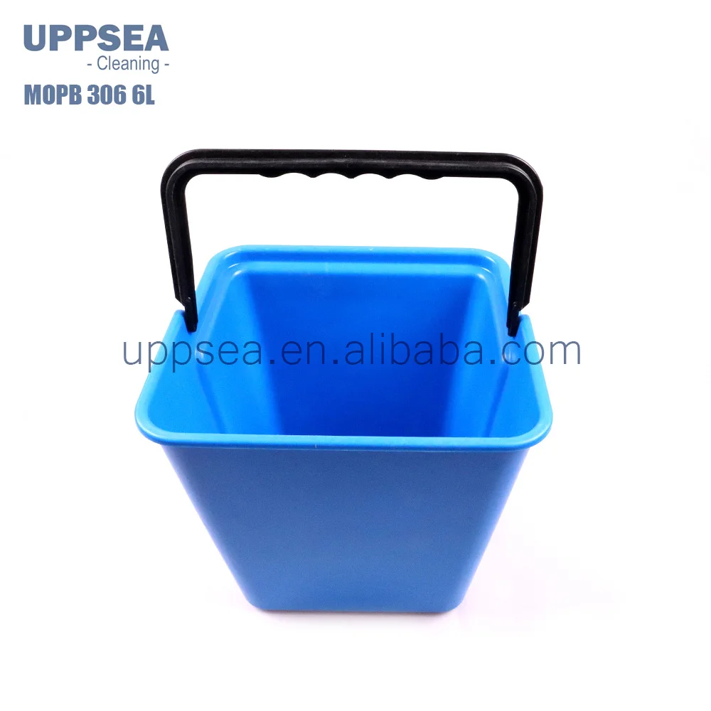 6 Liter Square Cleaning Plastic Pail Sanitize Bucket For Janitor Cart Trolley 4 Colored Buy 6l