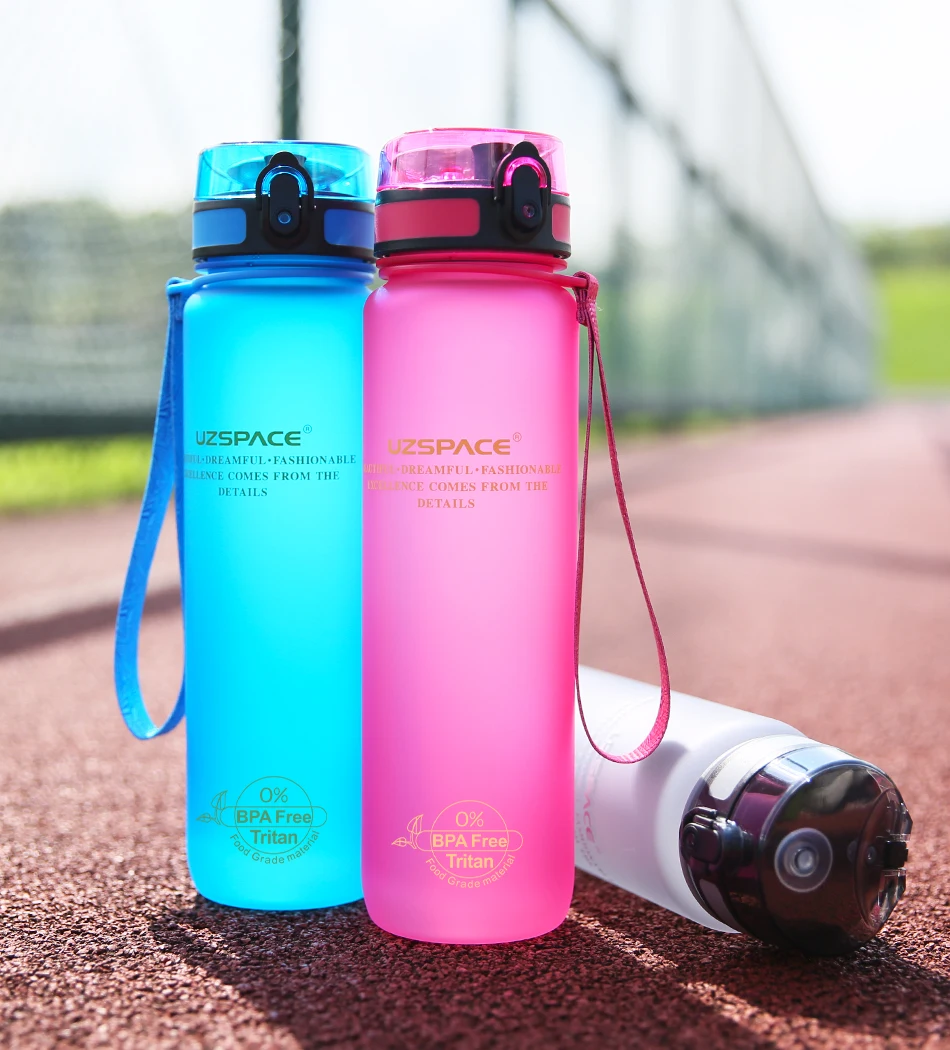 Uzspace Water Bottle Drinking Plastic Bpa Free Tritan Outdoor Sport