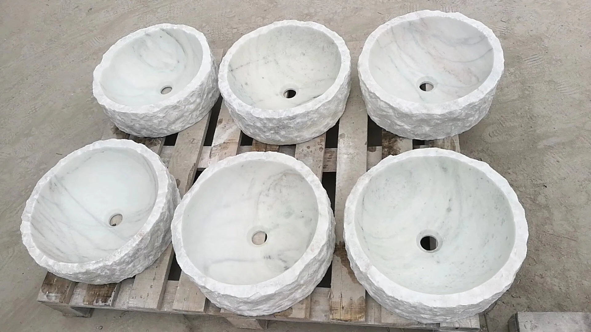 Manufacturer Marble Basin Natural Stone White Marble Stone Sink, Wash Bowls, Wash Basins