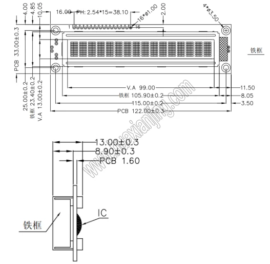 LCD character module