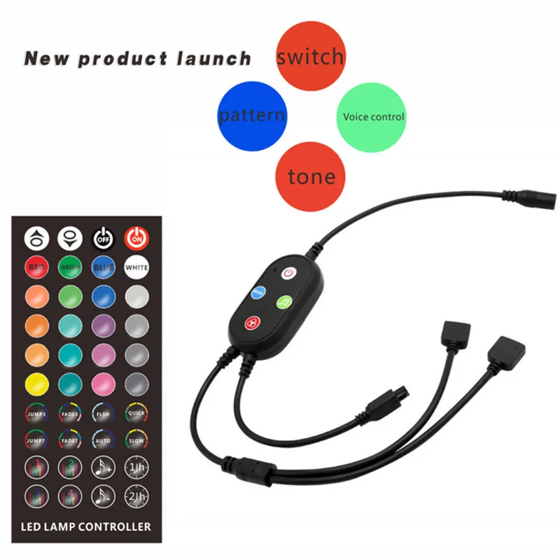 600LEDs Color Changing Bluetooth APP Control Smd 3825 Rgb 12v Led Cob Strip Bar Light With 40-Key Black Shell